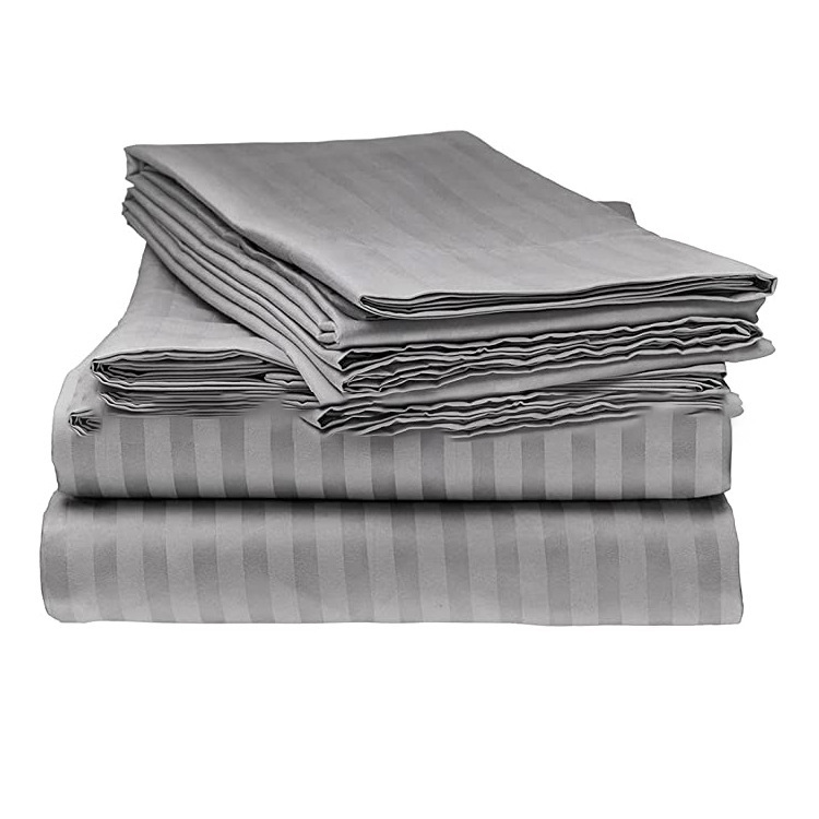 Suministro directo de fábrica de tela cepillada de satén sábana ajustable conjunto suave transfronteriza Amazon