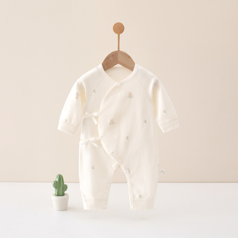 新生儿衣服春秋季蝴蝶衣婴儿纯棉 a类连体衣初生宝宝长袖睡衣爬服|undefined