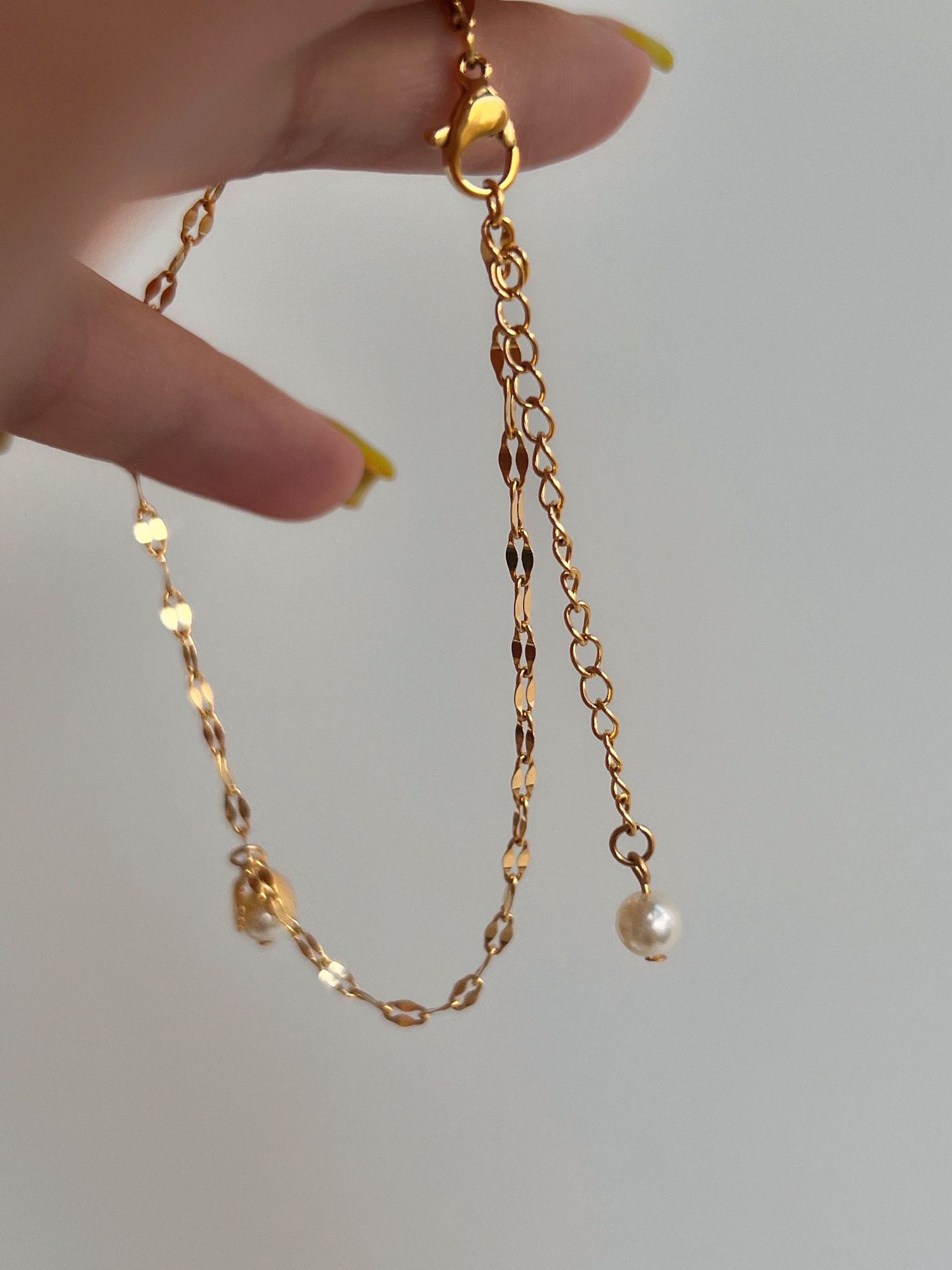 6g Weight Anklet Classification 1 Piece Quantity Holiday, Daily Occasion 304 Stainless Steel Material Geometric Pattern Women's Gender Simple Style, Classic Style Style Wholesale Jewelry Simple Style Classic Style Geometric 304 Stainless Steel Anklet 8
