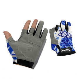 钓鱼手套 露三指飞磕手套 路亚海钓手套 渔具用品