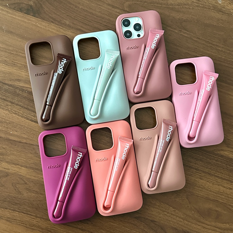 Rhode Hailey Lip Glaze Phone Case Suitable for Lipstick Phone Case Apple Series Hailey Lipstick Phone Case