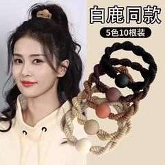 高弹力麻花头绳女生2025新款马尾皮筋女扎头发圈耐用皮套头饰发绳