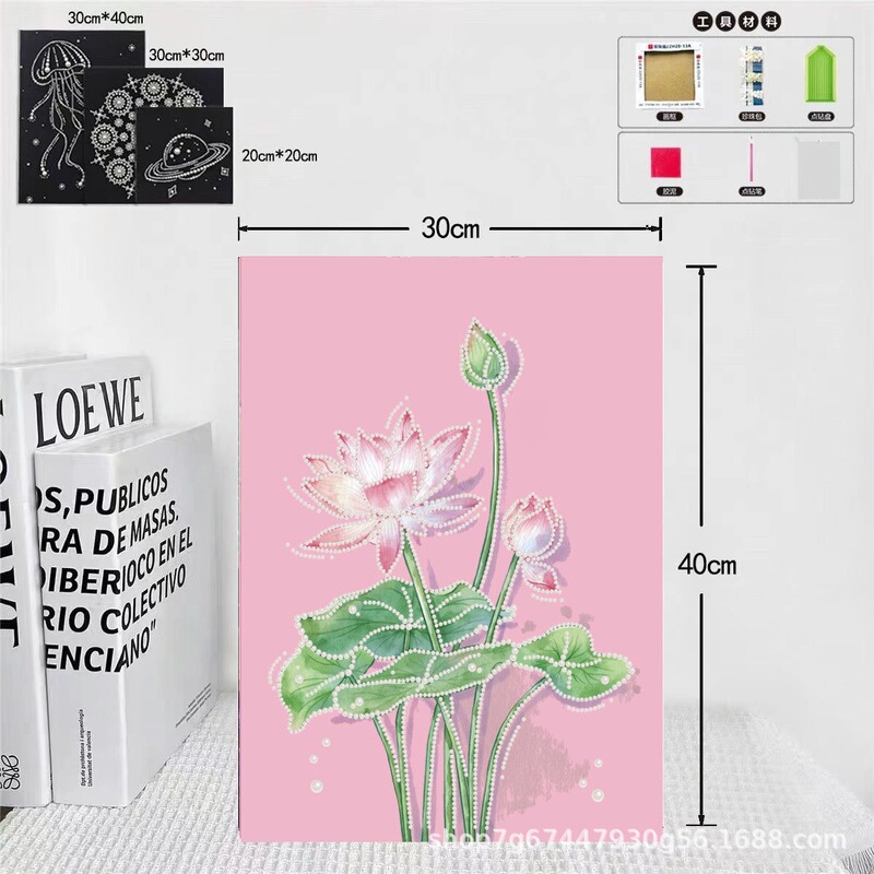 30*40 新しい自己粘着パール絵画 diy パール絵画材料パッケージ装飾絵画手作りショップストール卸売送信者|undefined