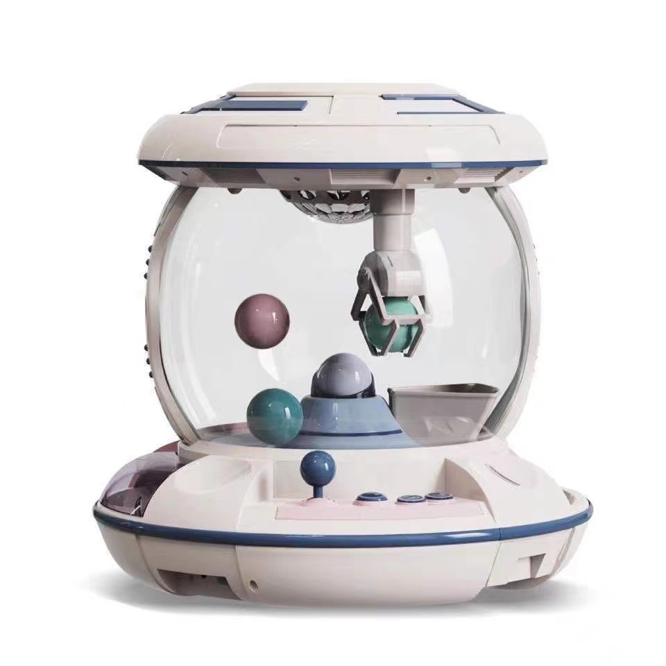 Máquina de muñeca de agarre de espacio juguete para niños mini máquina de muñeca de clip de hogar máquina de torsión de huevo para niños bola de clip Cai Xukun mismo estilo