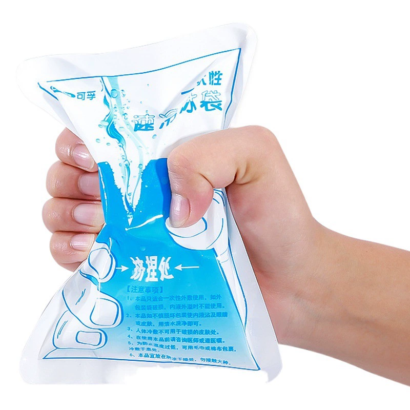 Kefu Быстрый мешок для холодного льда Одноразовый медицинский класс 100 г Бытовой холодный компресс Охлаждающий пищевой мешок для льда после хирургии двойного века
