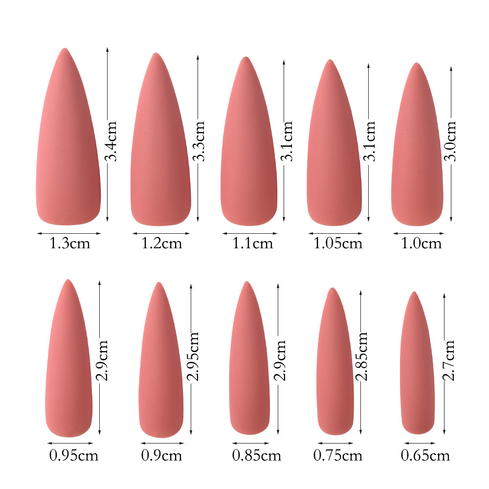 Mode Couleur Unie Abs Ongles Correctifs 100 Pieces display picture 5