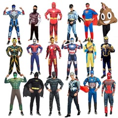 ハロウィーン成人アメリカ隊長服装鋼鉄スパイダーマン筋肉金コスプレ便オプティマスプライム雷神