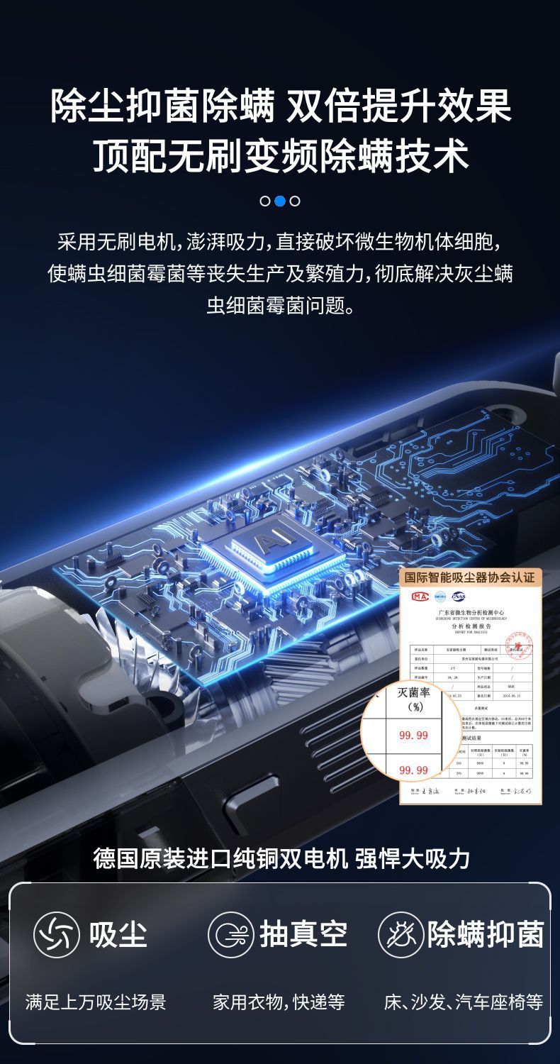 L5U car vacuum cleaner wireless charging high-power car interior car household dual-use strong dedicated large suction