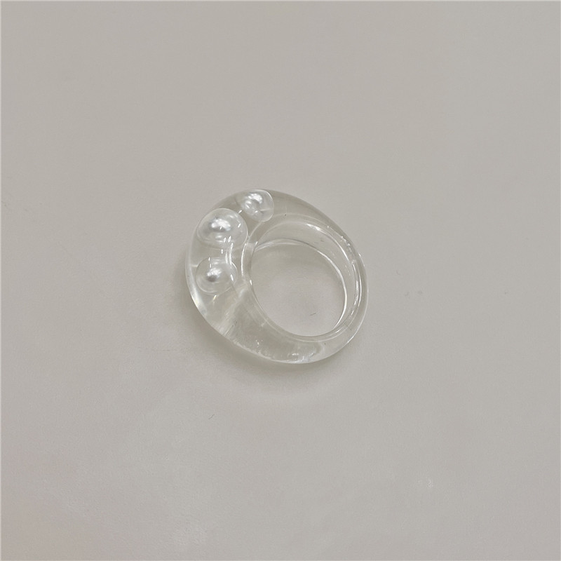 7g Weight Rings Classification One Size Ring Size 1 Piece Quantity Casual Occasion Acrylic Material Geometric, Flower Pattern All Seasons Season Women's Gender Cute, Modern Style, Sweet Style 1 Piece Cute Modern Style Sweet Geometric Flower Acrylic Women's Rings 9