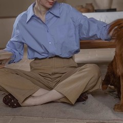 Dailyartフランスのレトロな純綿のシャツは通勤しています。