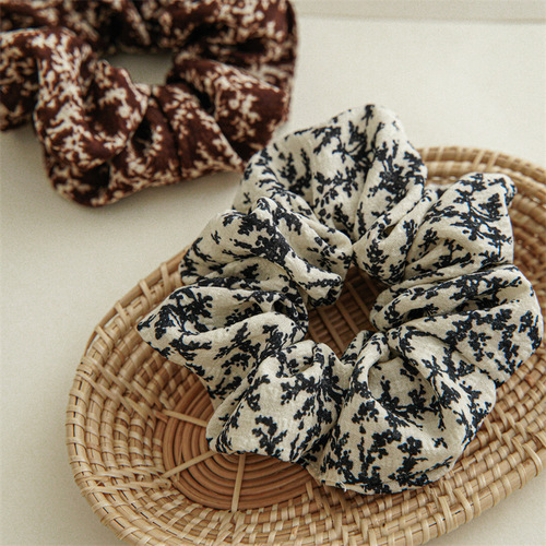  New Cross-border Simple Fabric Large Intestinal Hair Tie Hairband Women's Ponytail Versatile Elastic Rubber Band Hair Tie