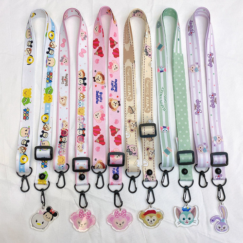 Crossbody mobile phone lanyard Cartoon adjustable cross-body rope DIY bag pendant mobile phone case strap versatile with tag