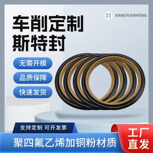 Customized Turned Struff Seal Ring Made of Ptfe and Copper Powder Material for Sealing Rings with Hole for Hydraulic Breaker Oil Seal