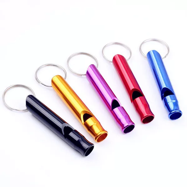 Aluminum Alloy Large and Small Whistles, Outdoor Survival Whistles, Outdoor Activity Training Whistles, Life-Saving Whistles, Metal Whistles