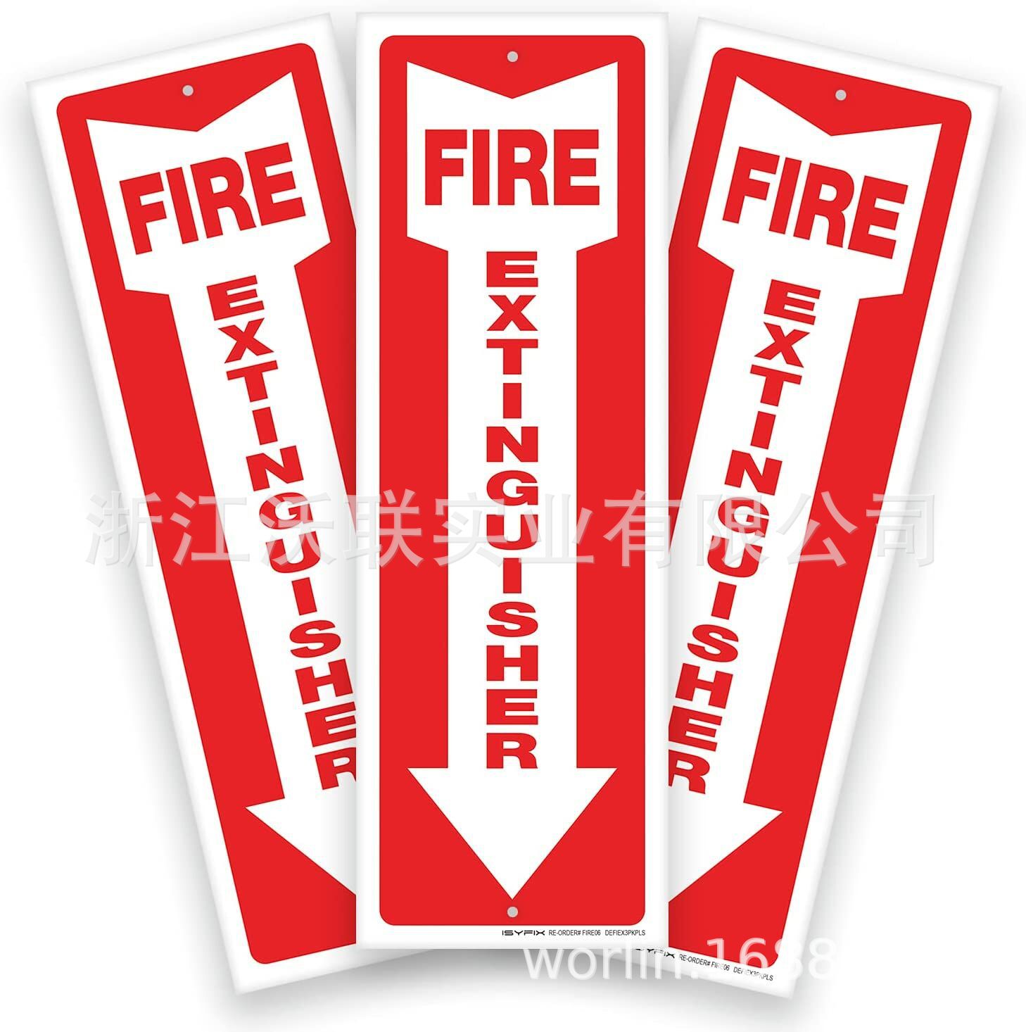 外贸灭火器警示牌铝印刷反光标牌夜光标牌铝牌灭火器安全铭牌发光