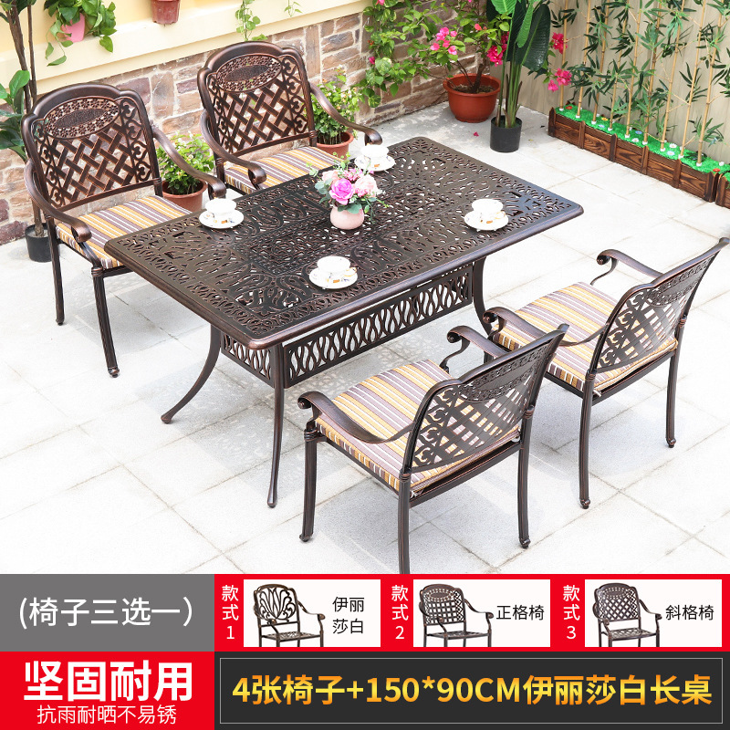 Opcional 4 sillas 150*90 Elizabeth Long Table