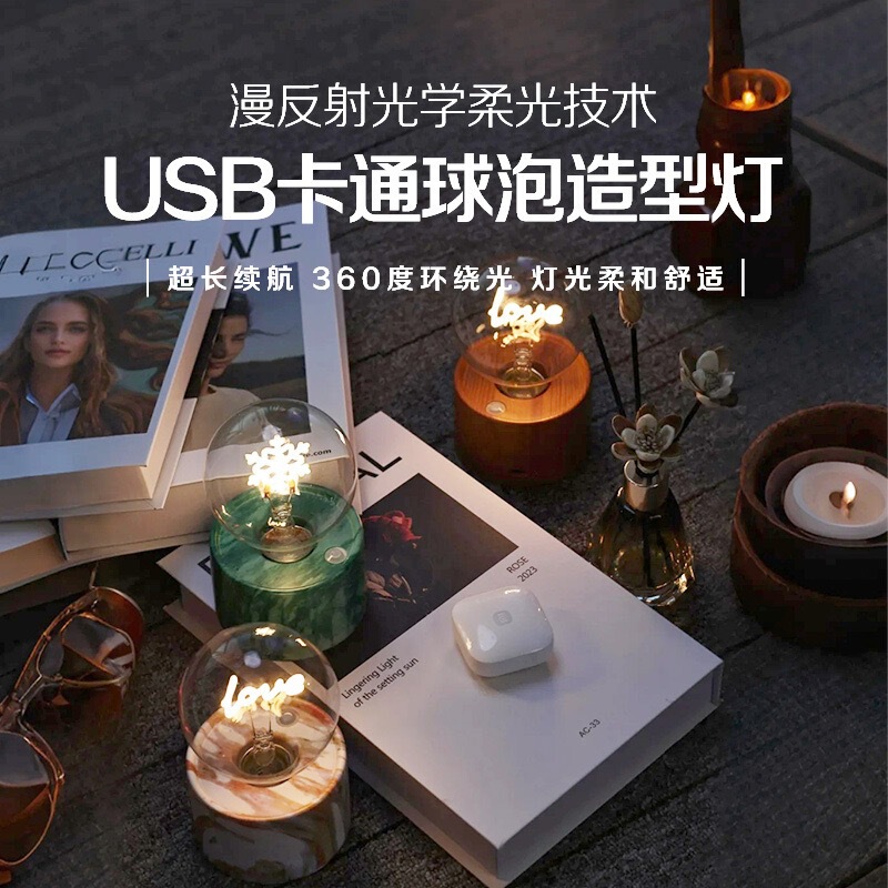 Cross-Border Best-Selling Rechargeable Desk Lamp Led Bulb-Shaped Night Light Personalized Creative Filament Glass Bulb Atmosphere Lamp Cross-Border Best-Selling Rechargeable Desk Lamp Led Bulb-Shaped Night Light Personalized Creative Filament Glass Bulb Atmosphere Lamp