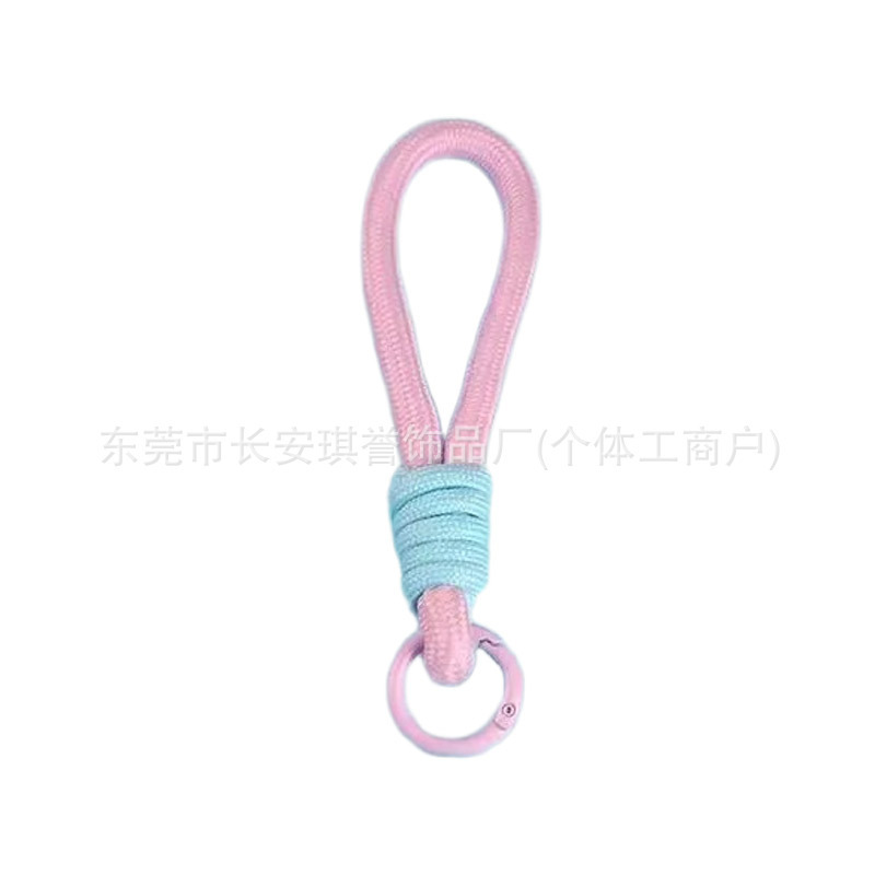 小红书热款简约彩色手机挂绳钥匙扣水杯挂绳卡套编织绳腕带防丢绳|undefined