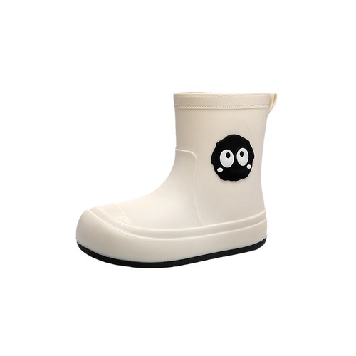  foreign trade rain boots for women cross-border cartoon cute mid-tube outdoor wading rubber shoes kitchen lightweight waterproof overshoes