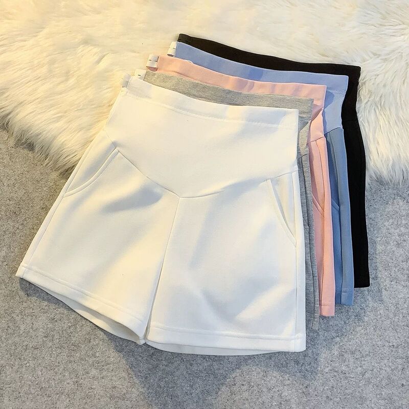 Maternity Shorts for Summer, Fashionable Casual High-Waisted Sports Shorts for Women, Thin Summer Belly Support Shorts