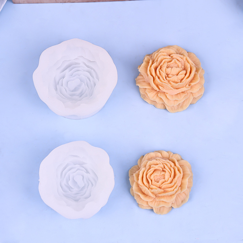 牡丹の花ジャスミンシリコンモールドアロマキャンドル石膏装飾品ムースケーキチョコレートモールドソープモールド|undefined