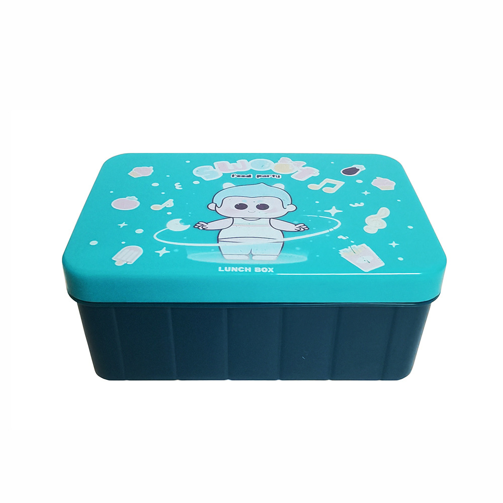 长方形小熊饭盒套装