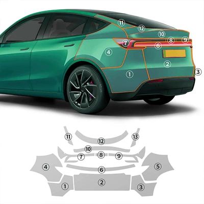 Tesla Model Y, Specially Designed – Car paint protective film - package-d-2025-renewal-modely