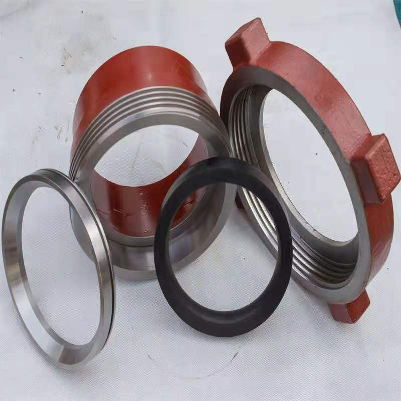 厂家现货供应固控设备伸缩式钢由壬 4寸-14寸 四件套钢由壬密封圈