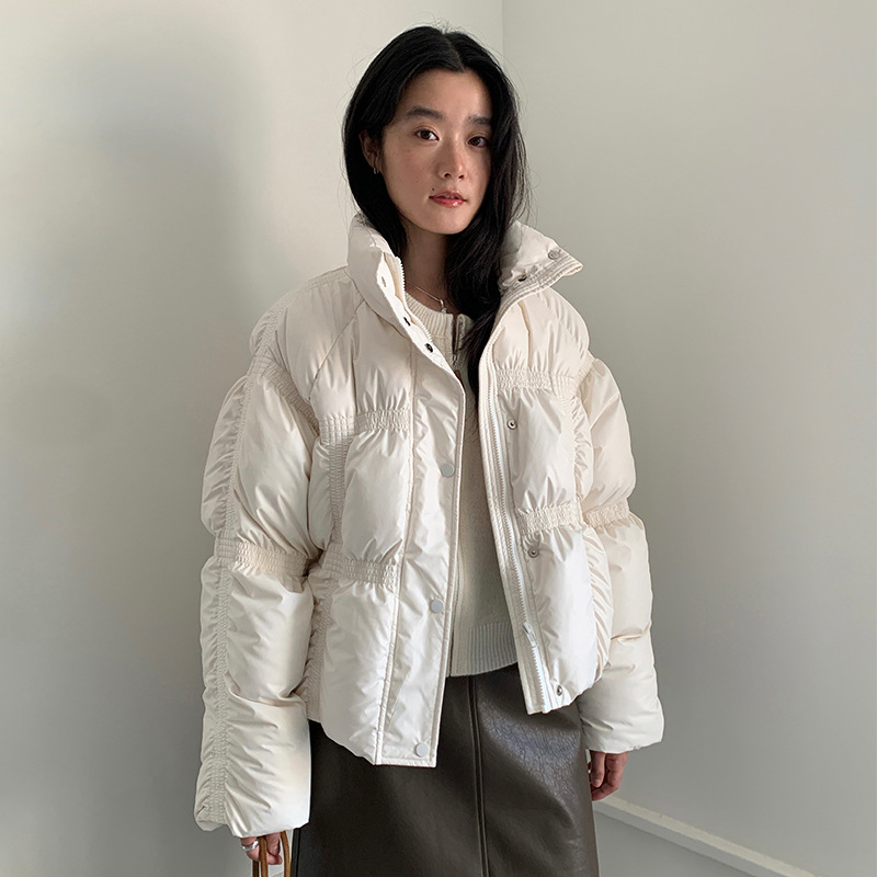 【Clearance, No Returns】Down Jacket Thirteen Lines Winter New Style Women's Thickened White Duck down Puffer Jacket 22933