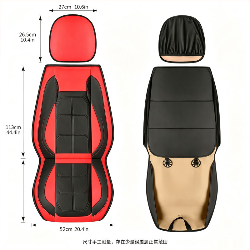 Car full-cover seat cushions in stock, single and double seat leather car interior seat pads, multi-color, universal for all seasons, wholesale