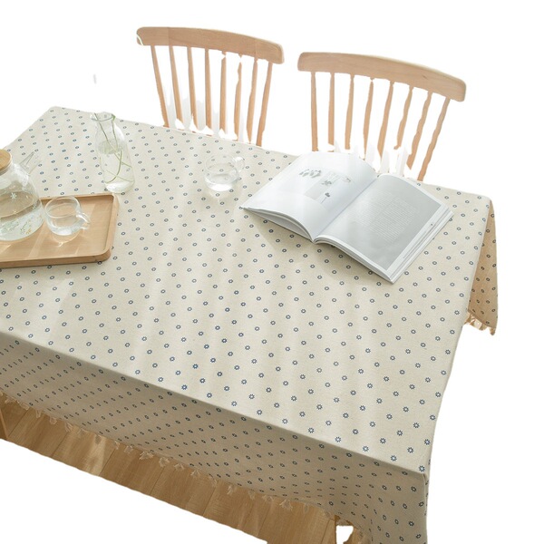 Yiyi Qiyun blue daisy seal Xiao Qingxin idyllic tablecloths…