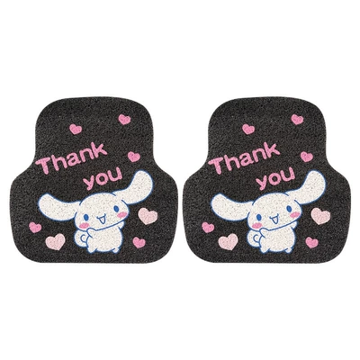 Car Anti-Dirty Scraping Earth Mat | Avtomobil döşəmə paspasları - silk-ring-black-thank-yugui-dog-back-2-pieces-first-5064-after-5050