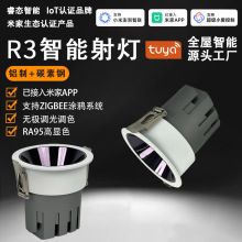 智能射灯全光谱无极调光山丘可调光嵌入防眩筒灯已接入米家APP