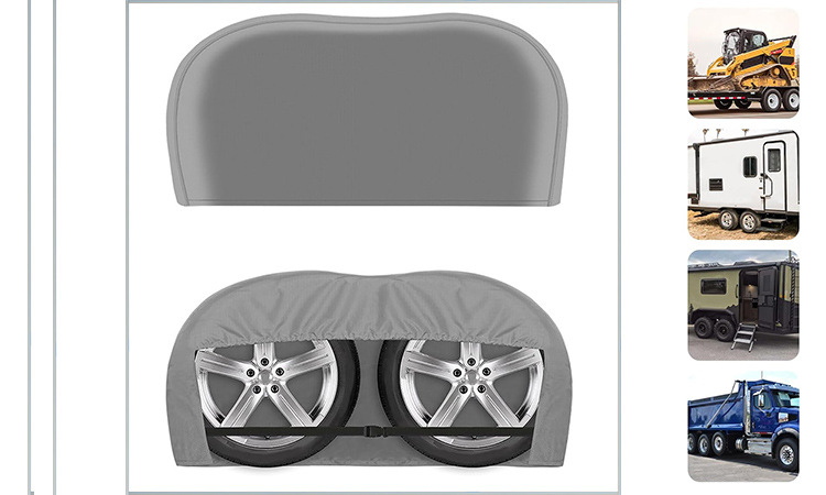 Amazon Cross-Border Car Tire Cover Two-Wheel Truck Trailer Rv Wheel Protective Cover Tire Dust Cover