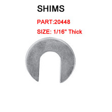 车身薄垫片 铁片 SHIMS U型垫圈 C型垫圈 20448 1/16 Thick银白色