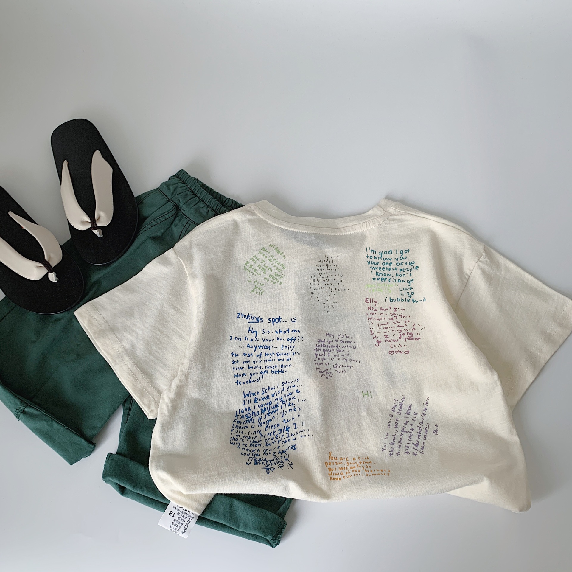 Camiseta de manga corta para niños Maibao Verano Algodón puro 2025 Nueva ropa para niños Tops para niños Media manga Verano delgado