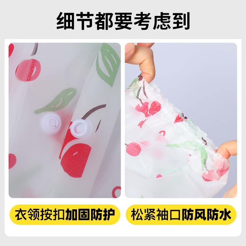 Poncho Impermeable Portátil para Adultos de EVA Reutilizable para Senderismo y Viajes al Aire Libre