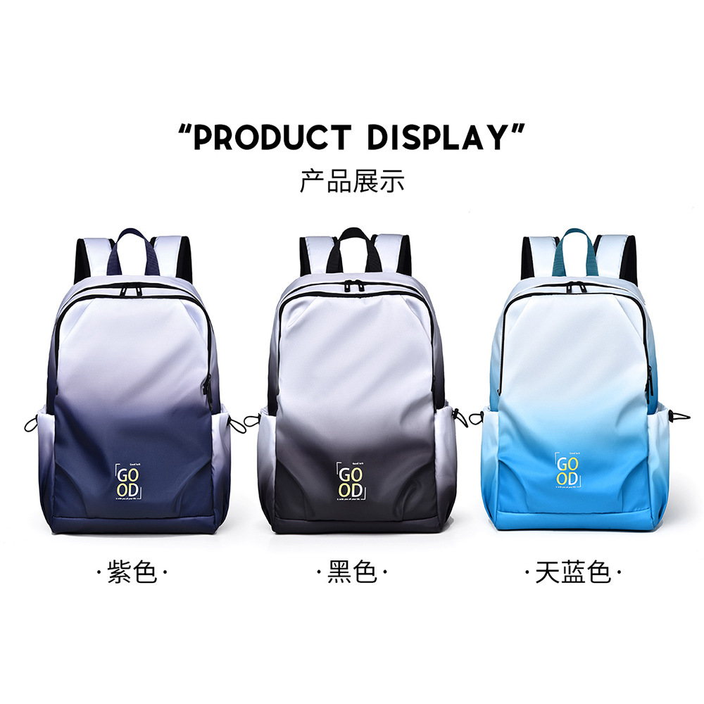 Nueva mochila para hombres, mochila de estudiantes de escuela secundaria, mochila de computadora transfronteriza, mochila de viaje de moda ocio