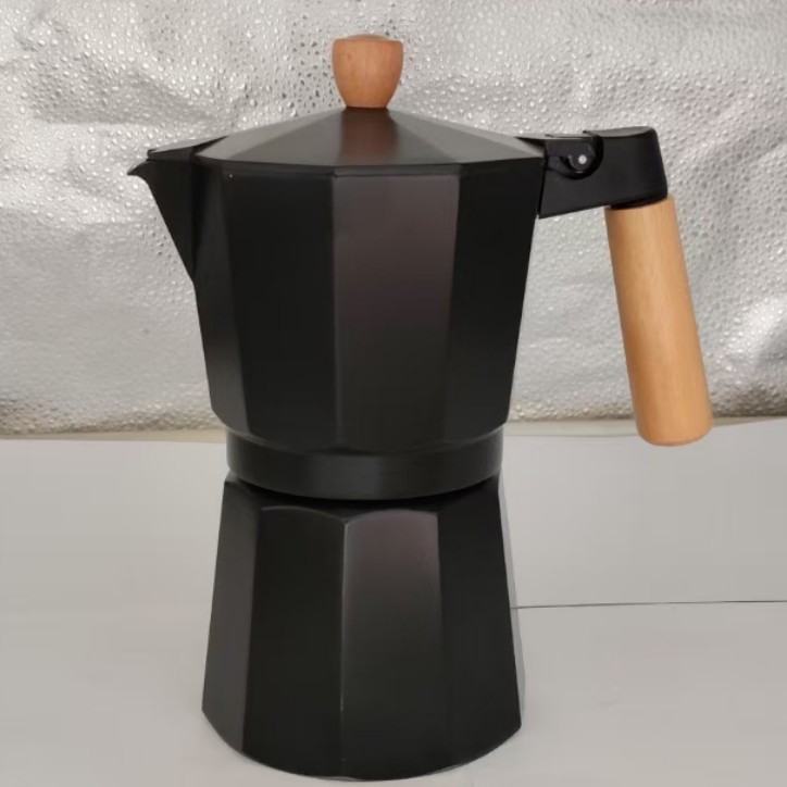 Cafetera Moka de aluminio de gran capacidad, estilo europeo, octogonal, para preparar café expreso a mano, en stock, éxito de ventas transfronterizo.
