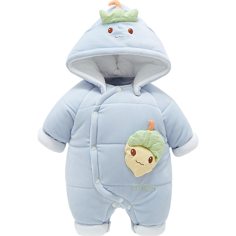 Baby overcoat otoño y invierno ropa de recién nacidos niños y niñas afuera de algodón cálido y grueso ropa de invierno bebé