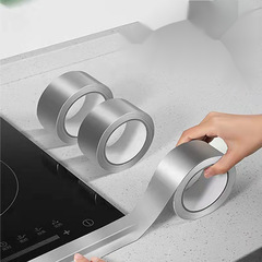 Self-adhesive aluminum foil tape wholesale high temperature waterproof and oil proof stickers kitchen stove gap beauty seam stickers mildew proof wholesale