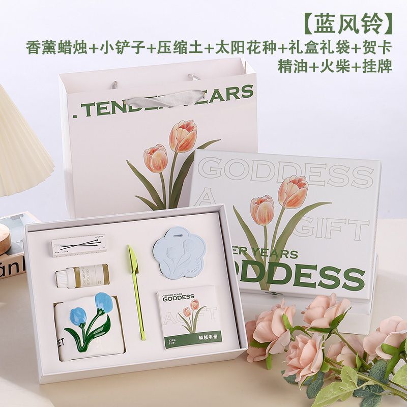 튤립 선물 상자 A형 블루-란펑링