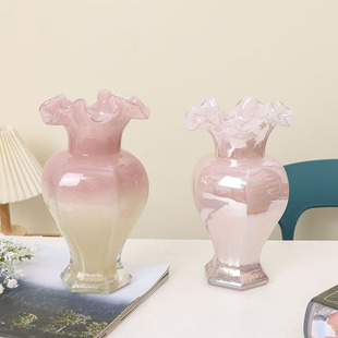 New style glass pomegranate vase online celebrity ins style European style light luxury high-looking living room hydroponic hydroponic decorative ornaments