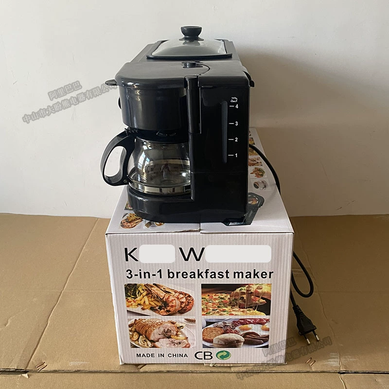 Universal coffee machine, new collection, three in one, bread, English