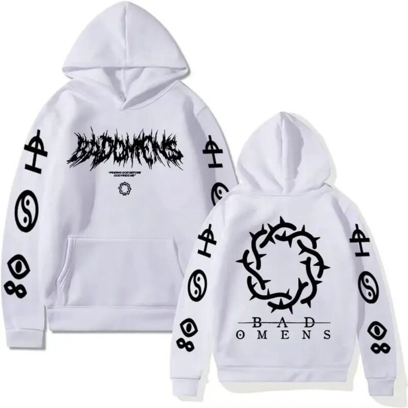 Rock Music Ominous Premonition Concrete Eternity Tour Hoodie Men's Hip Hop Retro Sweatshirt New Rock Music Ominous Premonition Concrete Eternity Tour Hoodie Men's Hip Hop Retro Sweatshirt New