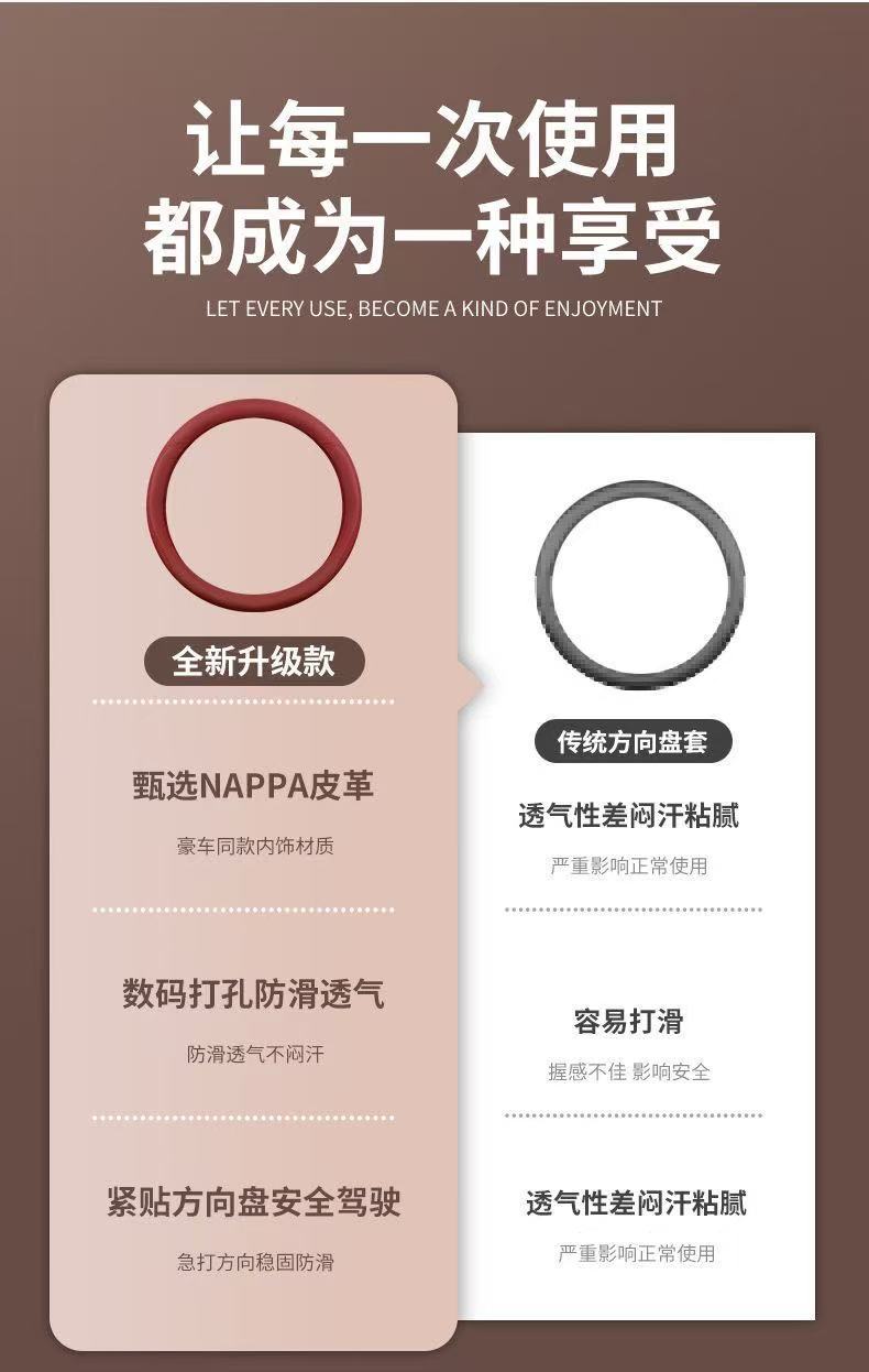 Suitable for Audi, Bmw, Volkswagen, Honda, Toyota, Nissan, Byd, Summer Car Steering Wheel Cover, Ultra-Thin Anti-Slip Handle Cover