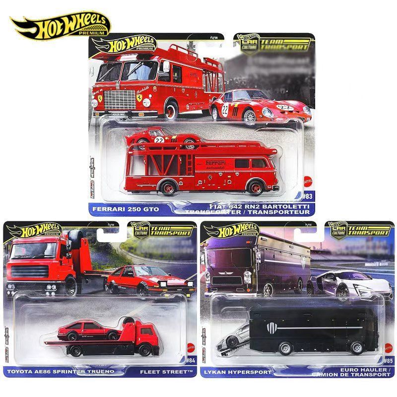 Hot Wheels Iron Base Rubber Tire Transport Fleet Ferrari Toyota Ae86 Collectible Toy Simulation Alloy Car Model Display Piece Hot Wheels Iron Base Rubber Tire Transport Fleet Ferrari Toyota Ae86 Collectible Toy Simulation Alloy Car Model Display Piece