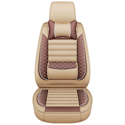 Universal seat cover — Fengxing S500 Seven-Seater Leather - factory-5-seater-full-leather-rice-color-604015