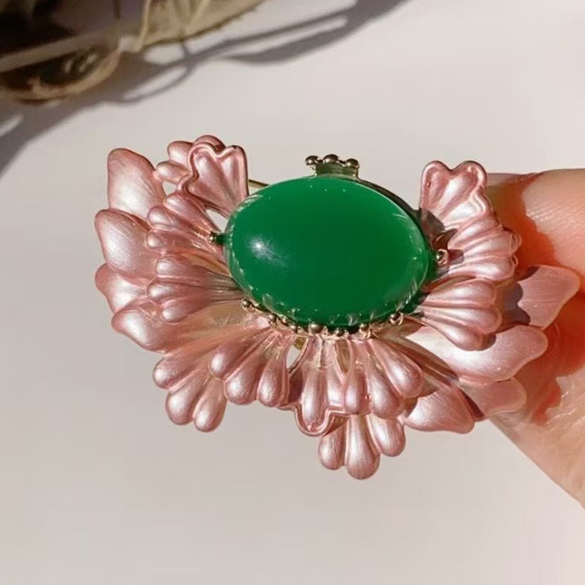 Chinese Style Peony Flower Brooch for Women, High-End Exquisite Pearl Cheongsam, Han Dynasty Corsage, Outwear, Coat Pin Accessories Wholesale