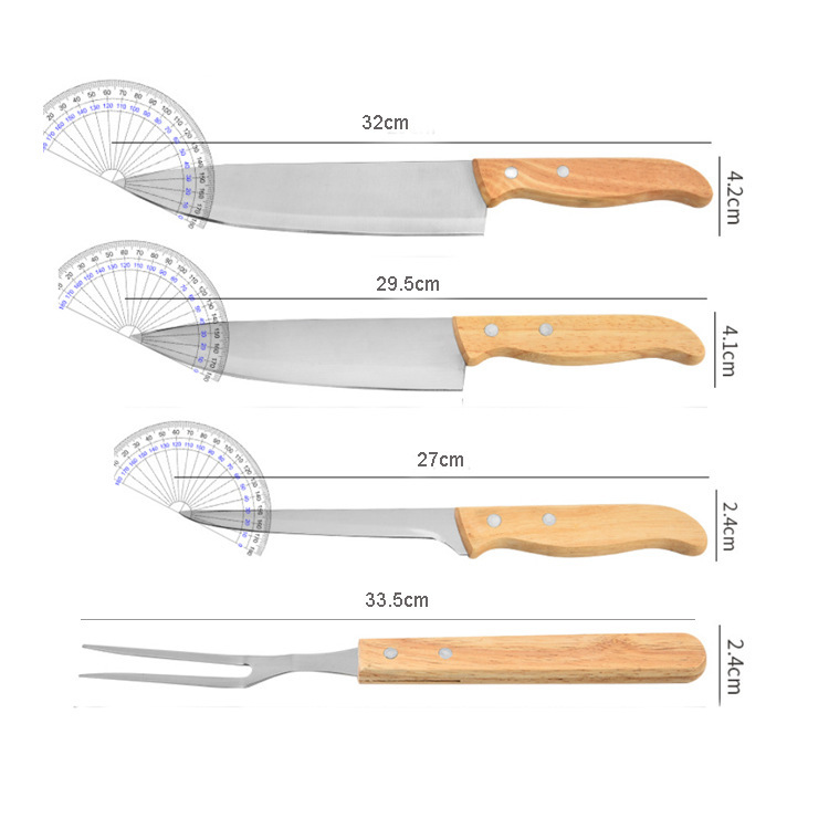 Fabricante de origen Juego de cuchillos de picnic al aire libre Cocina Tabla de cortar cuadrada Caja de cuchillos de madera de bambú Tabla de cortar Caja de bambú dos en uno